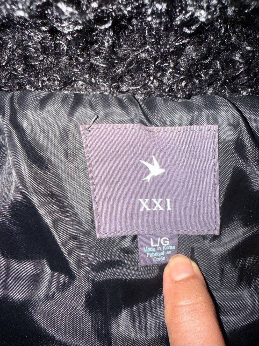 Forever 21 XXI Black Faux Fur Teddy Vest Size Large - Picture 4 of 8